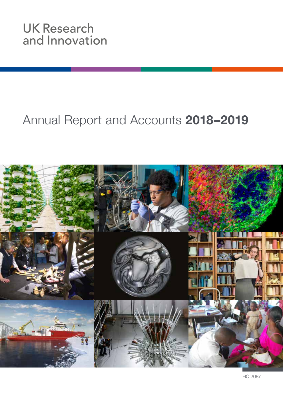 UK Research and Innovation Annual Report and Accounts 2018–2019 (covering the seven Research Councils, Innovate UK and Research England)