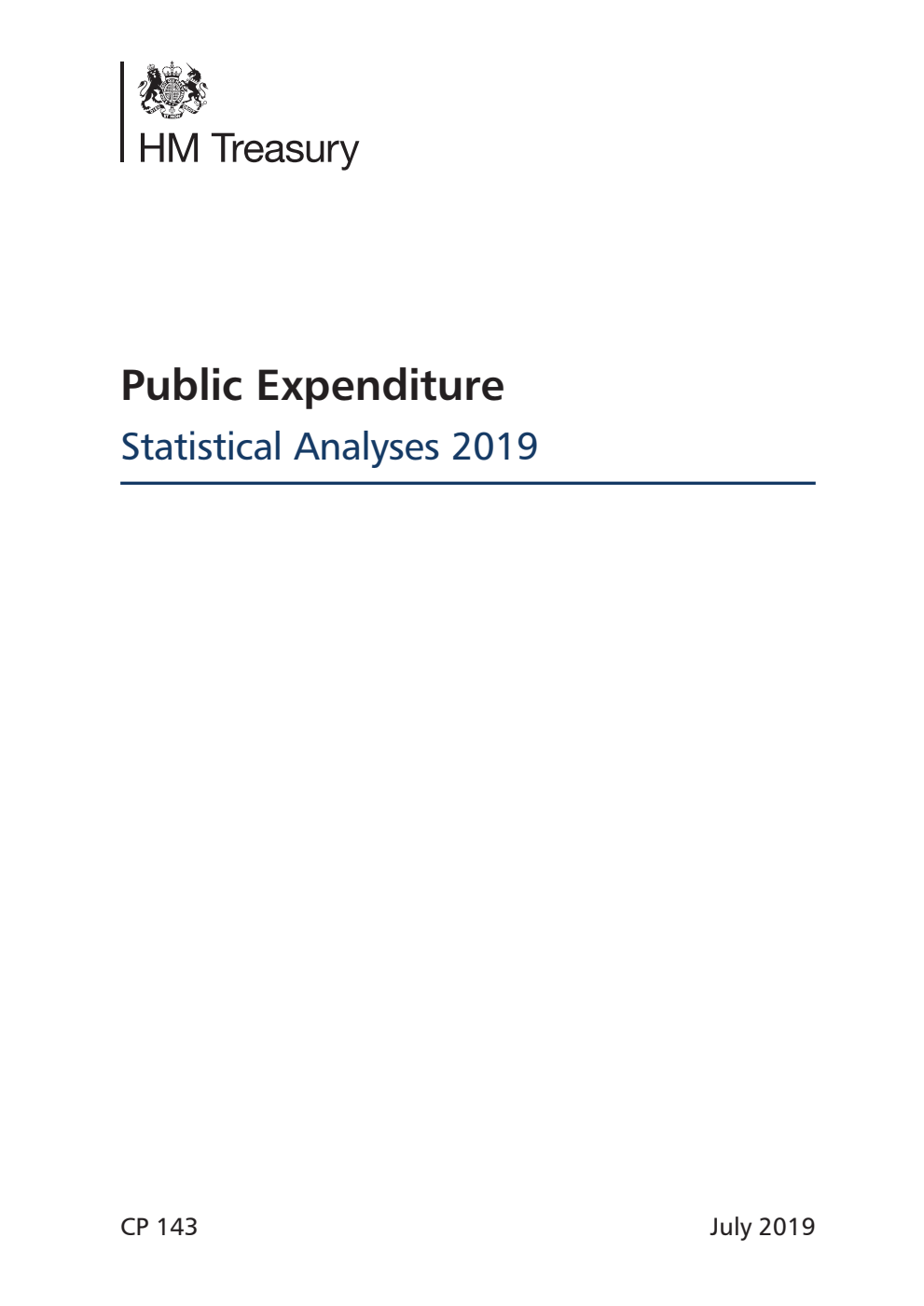 Public Expenditure Statistical Analyses 2019