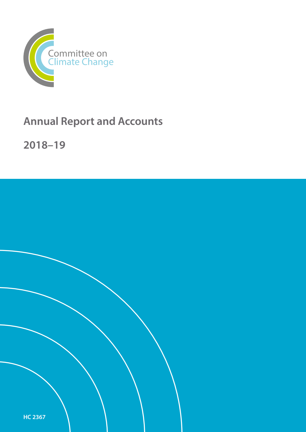 Committee on Climate Change Annual Report and Accounts 2018-19