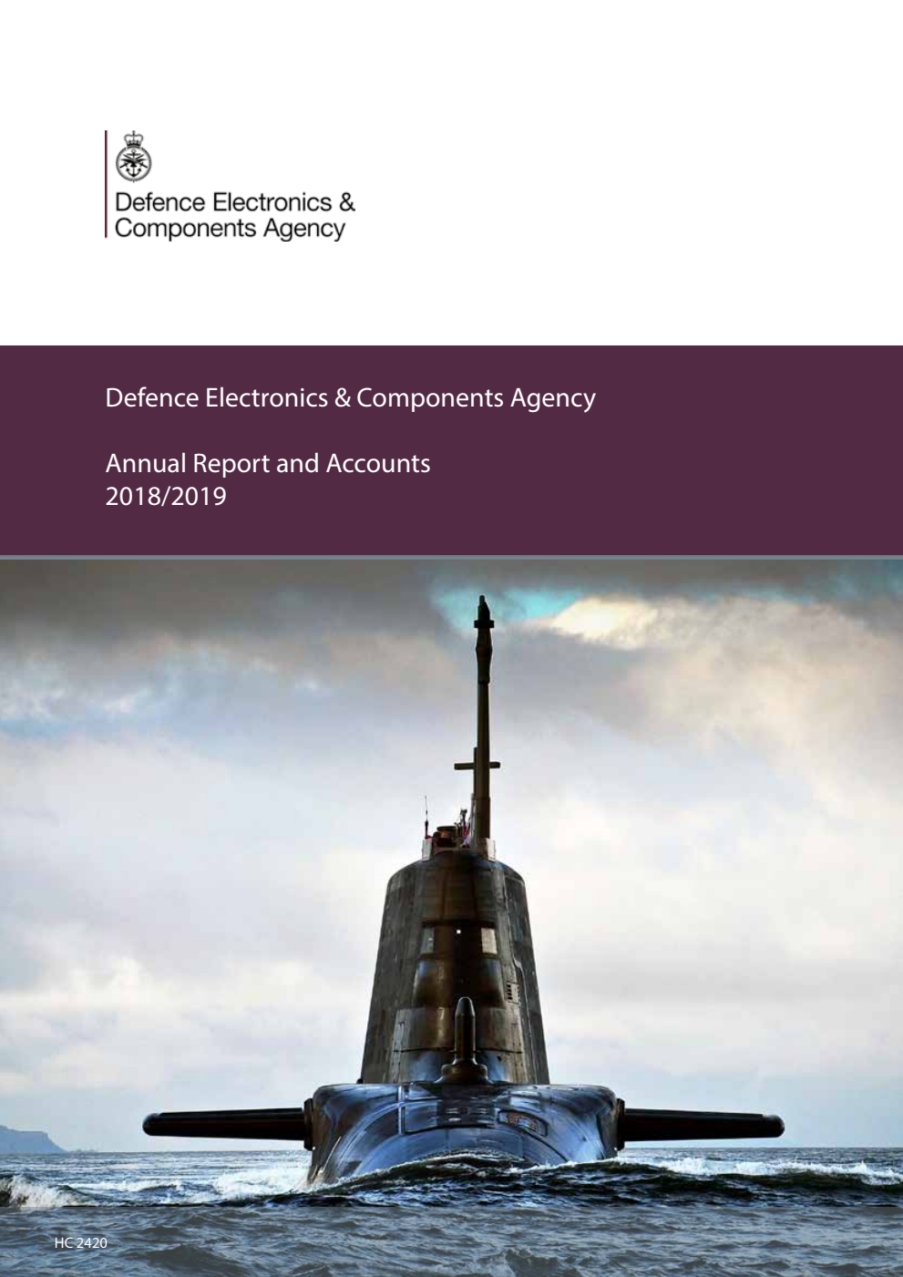 Defence Electronics and Components Agency Annual Report and Accounts 2018/2019