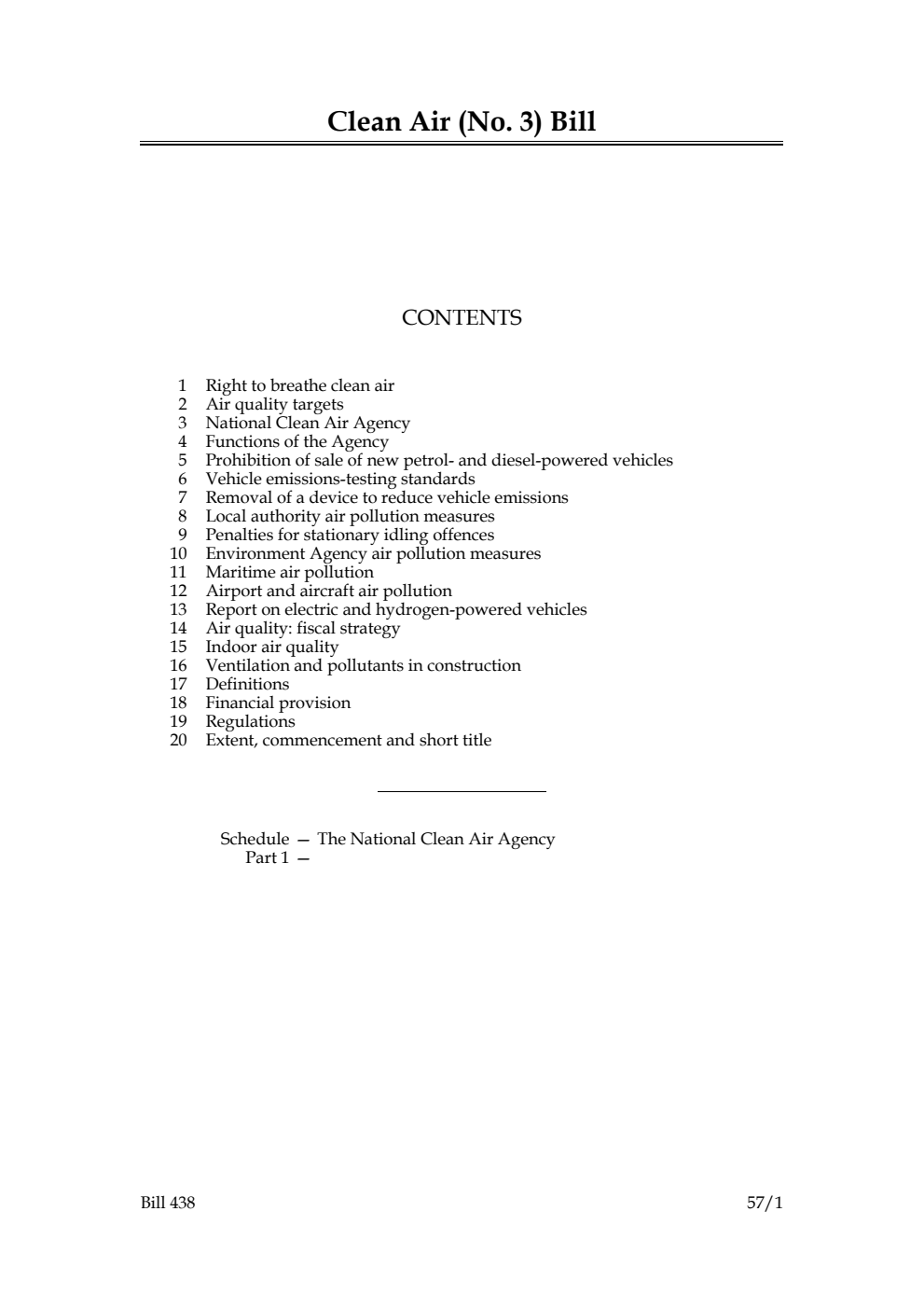 Clean Air (No. 3) Bill