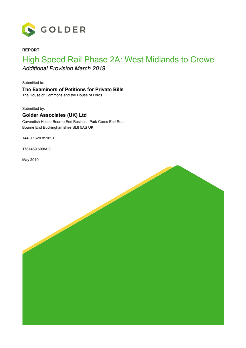 High Speed Rail (West Midlands - Crewe) Bill: Additional Provision Summary of Issues Raised by Comments on the Supplementary Environmental Information