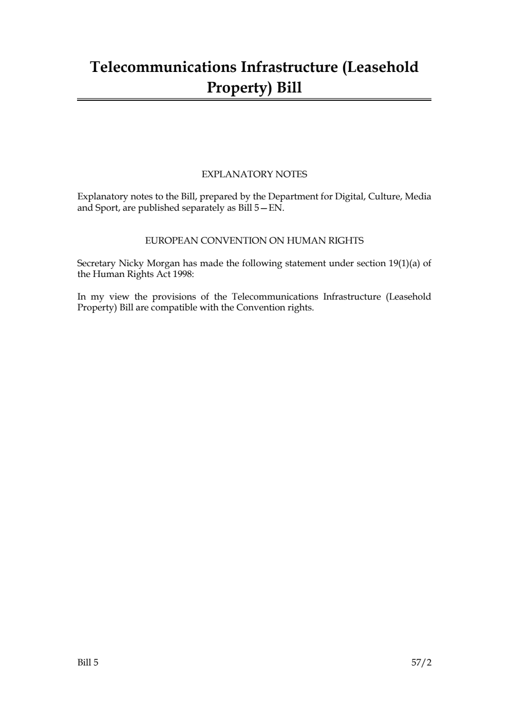 Telecommunications Infrastructure (Leasehold Property) Bill