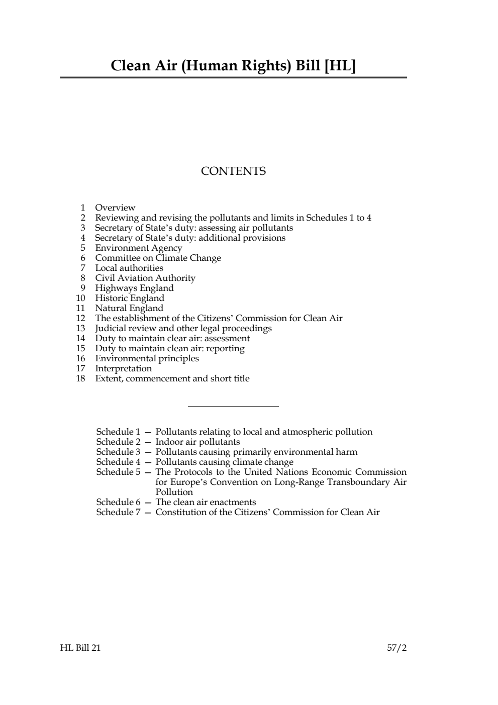 Clean Air (Human Rights) Bill