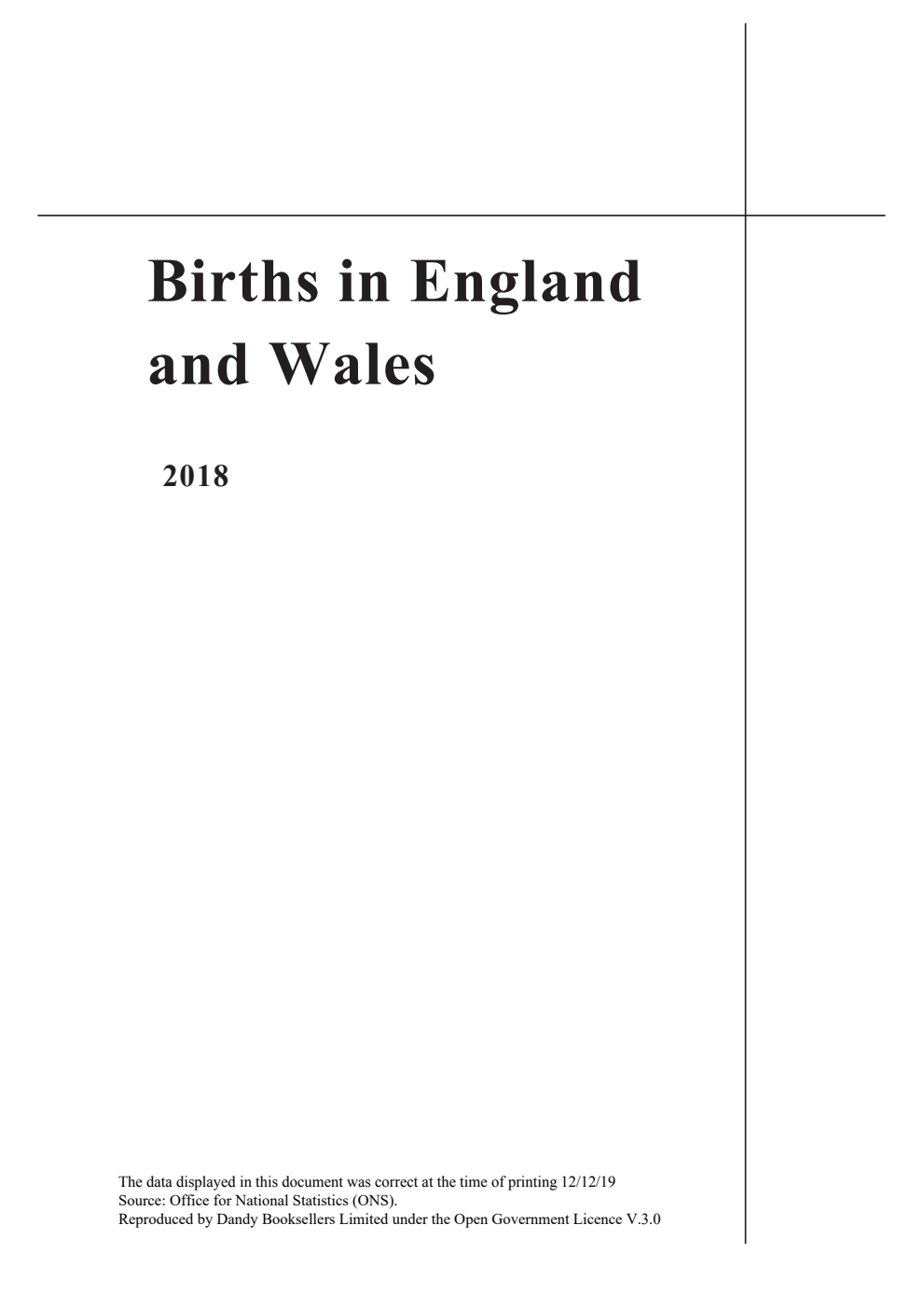 Births in England and Wales 2018