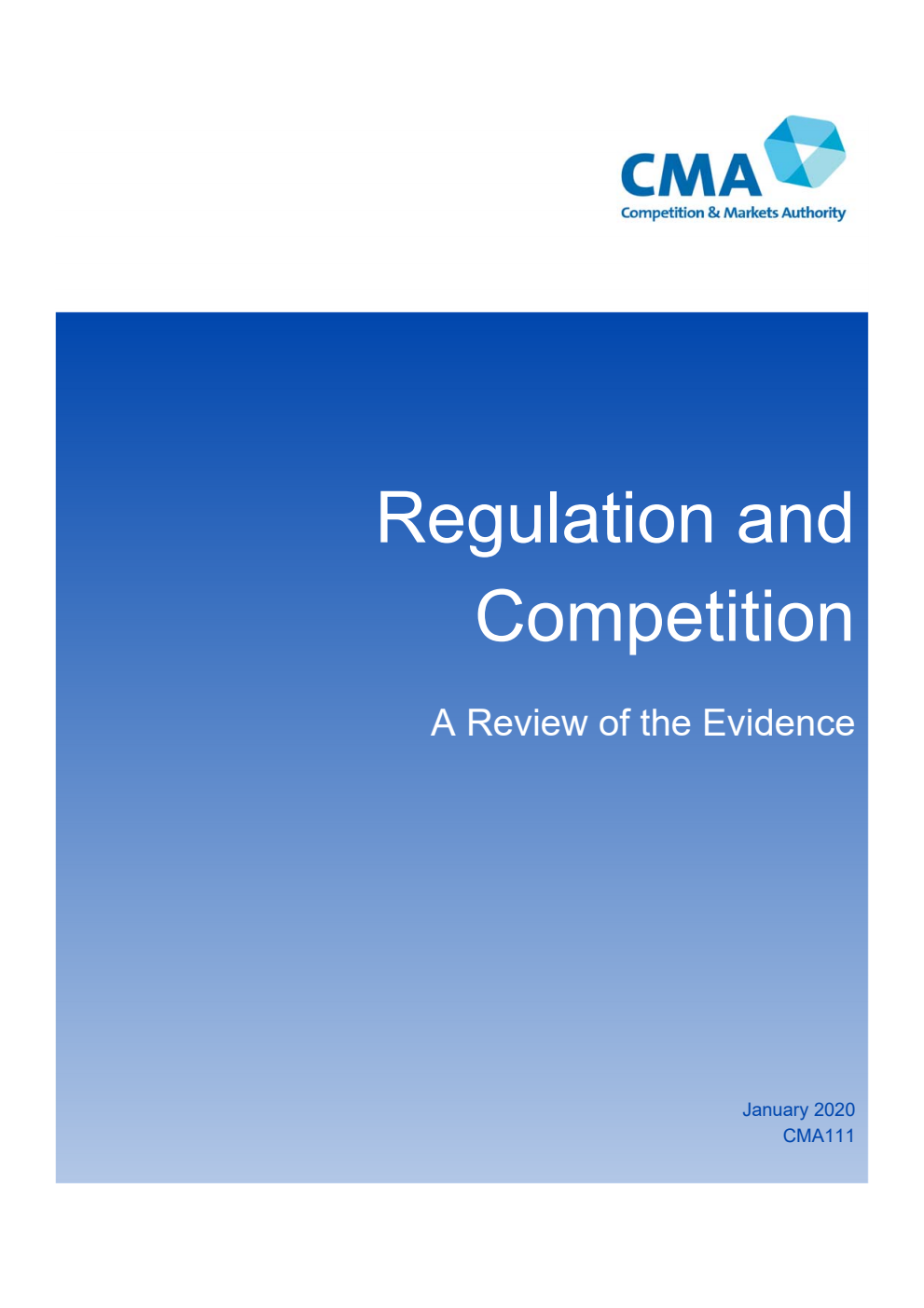 Regulation and Competition. A Review of the Evidence