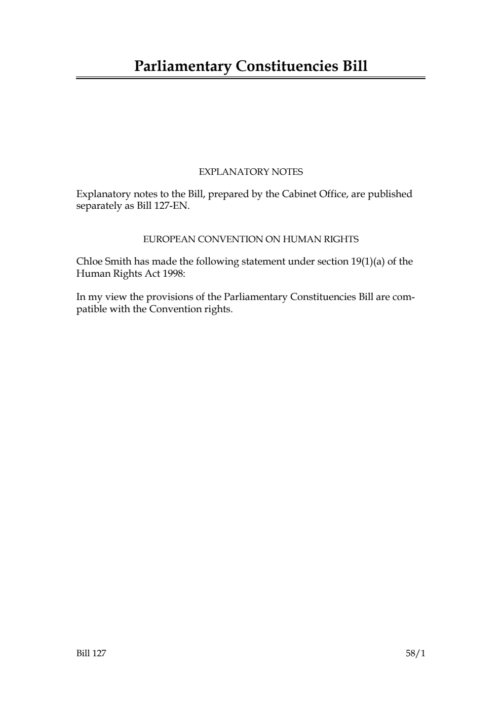 Parliamentary Constituencies Bill