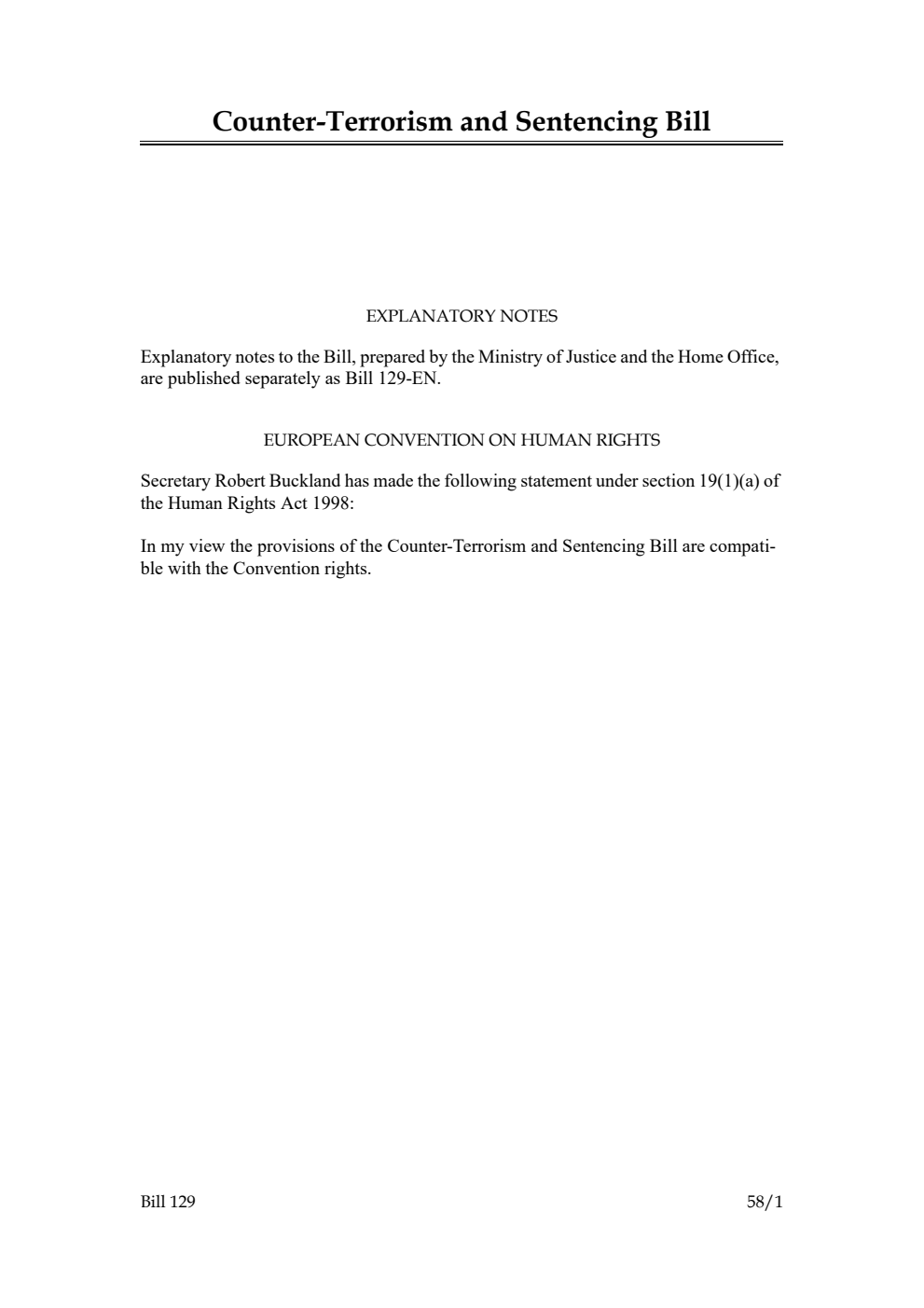 Counter-Terrorism and Sentencing Bill