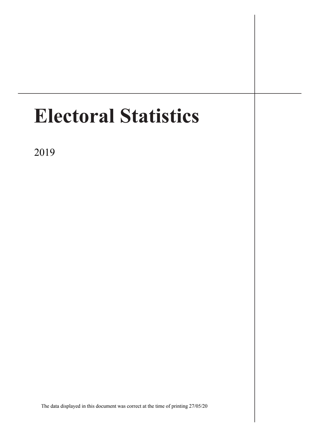 Electoral Statistics 2019