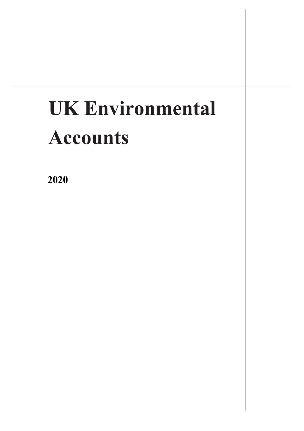 UK Environmental Accounts 2020