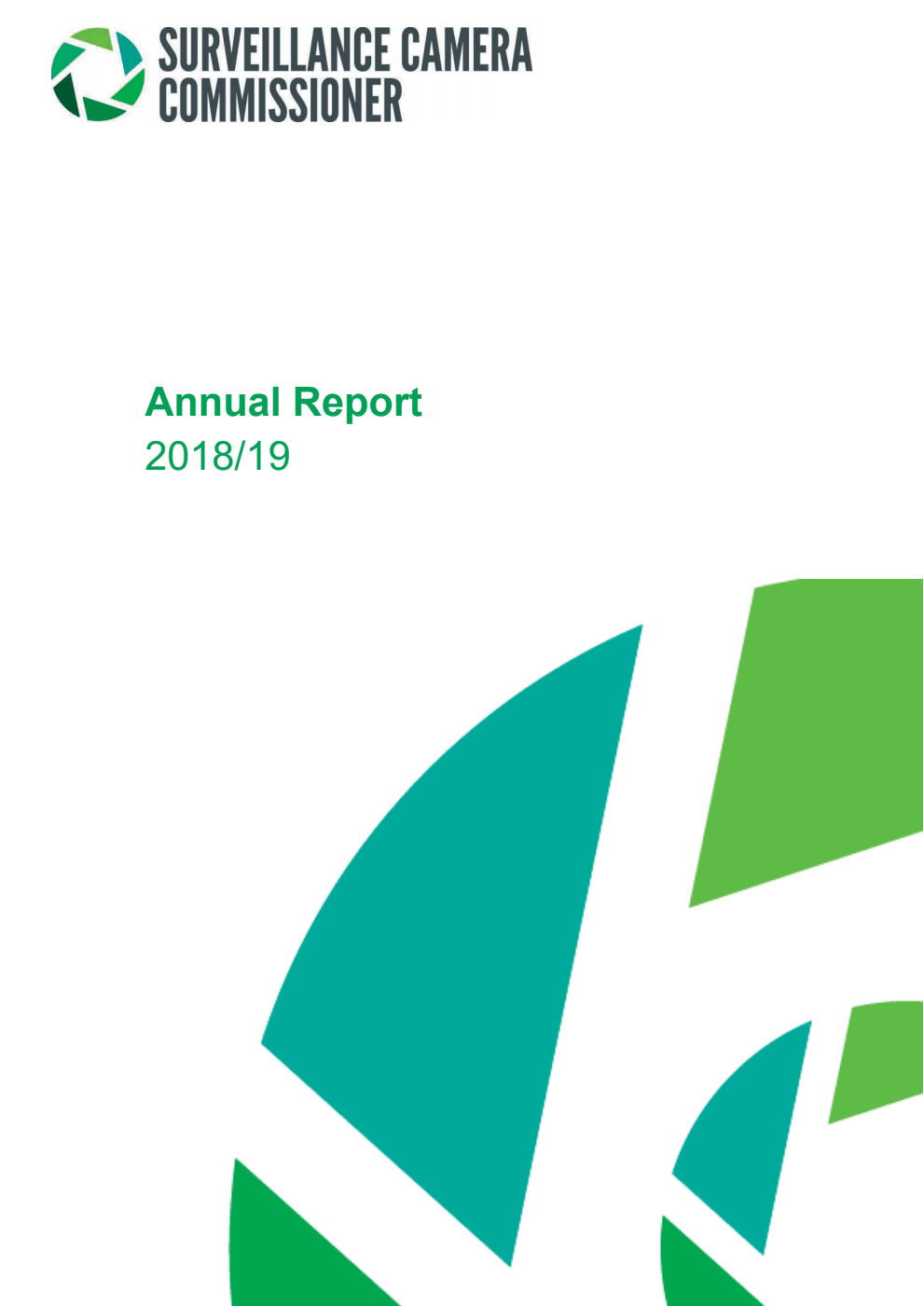 Surveillance Camera Commissioner Annual Report 2018/19