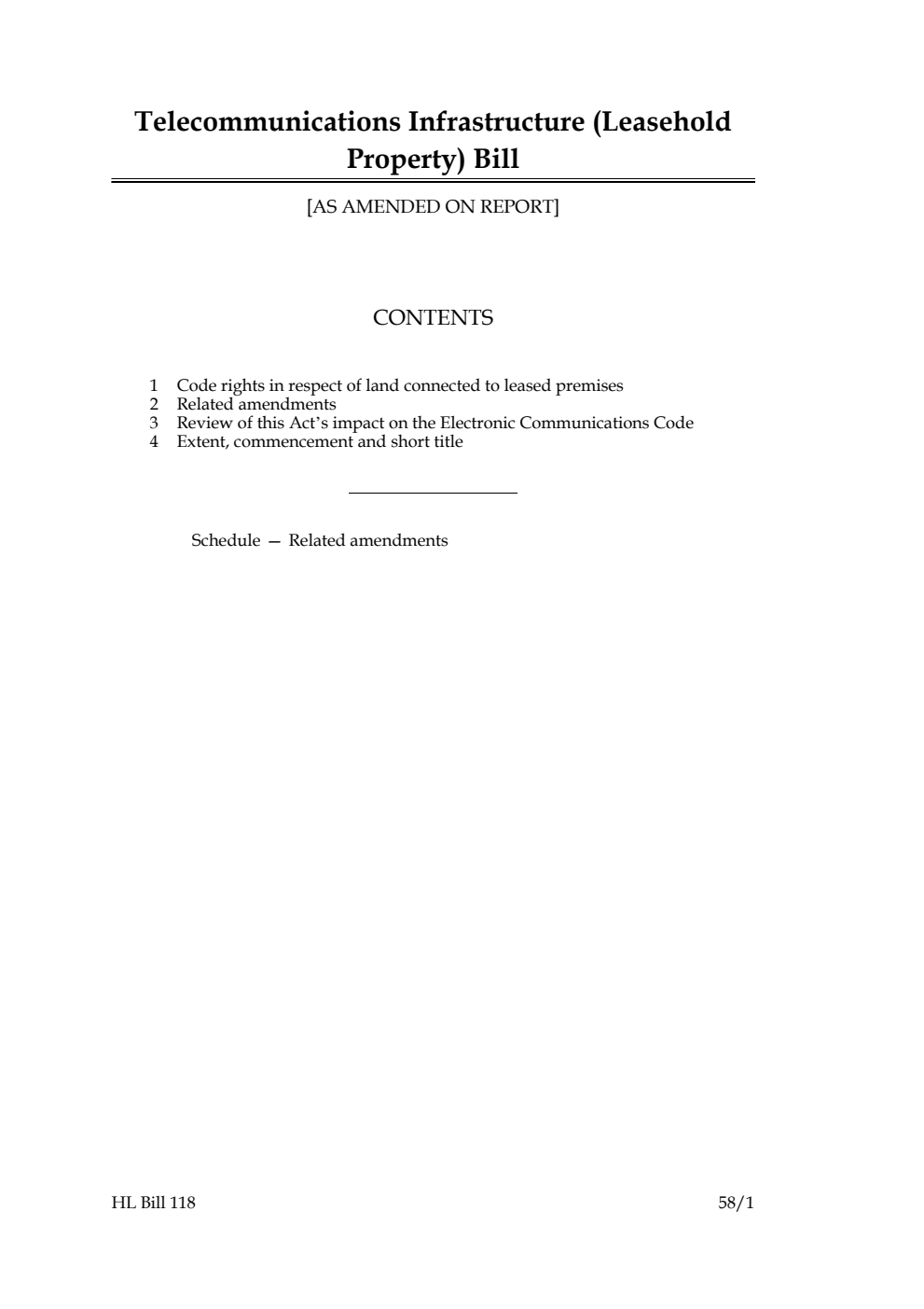 Telecommunications Infrastructure (Leasehold Property) Bill [as amended on Report]