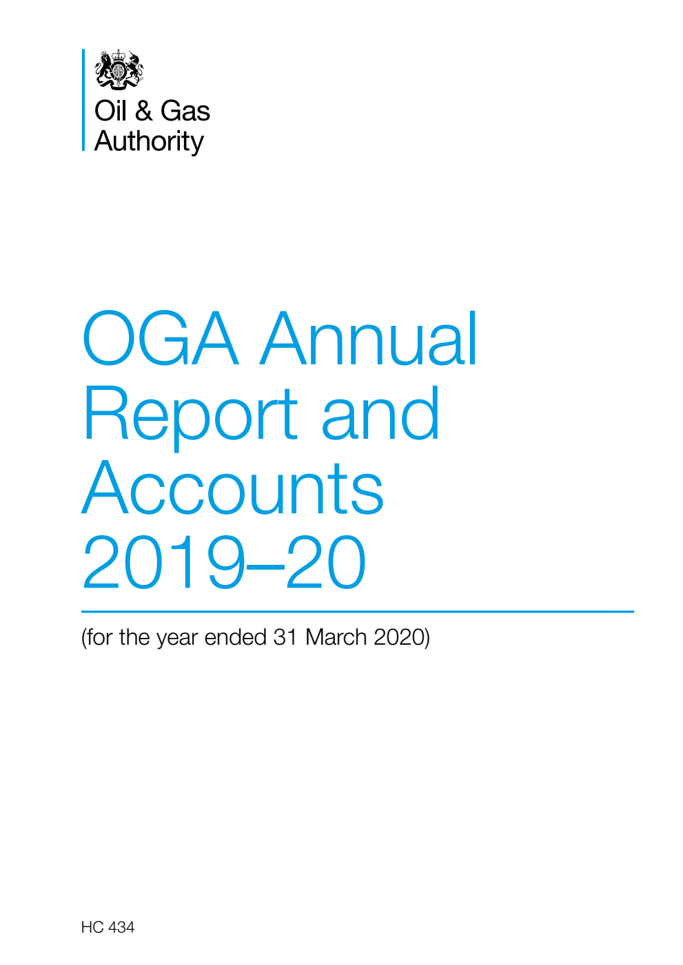 Annual Report and Accounts of the Oil and Gas Authority 2019-20 (for the year ended 31 March 2020)