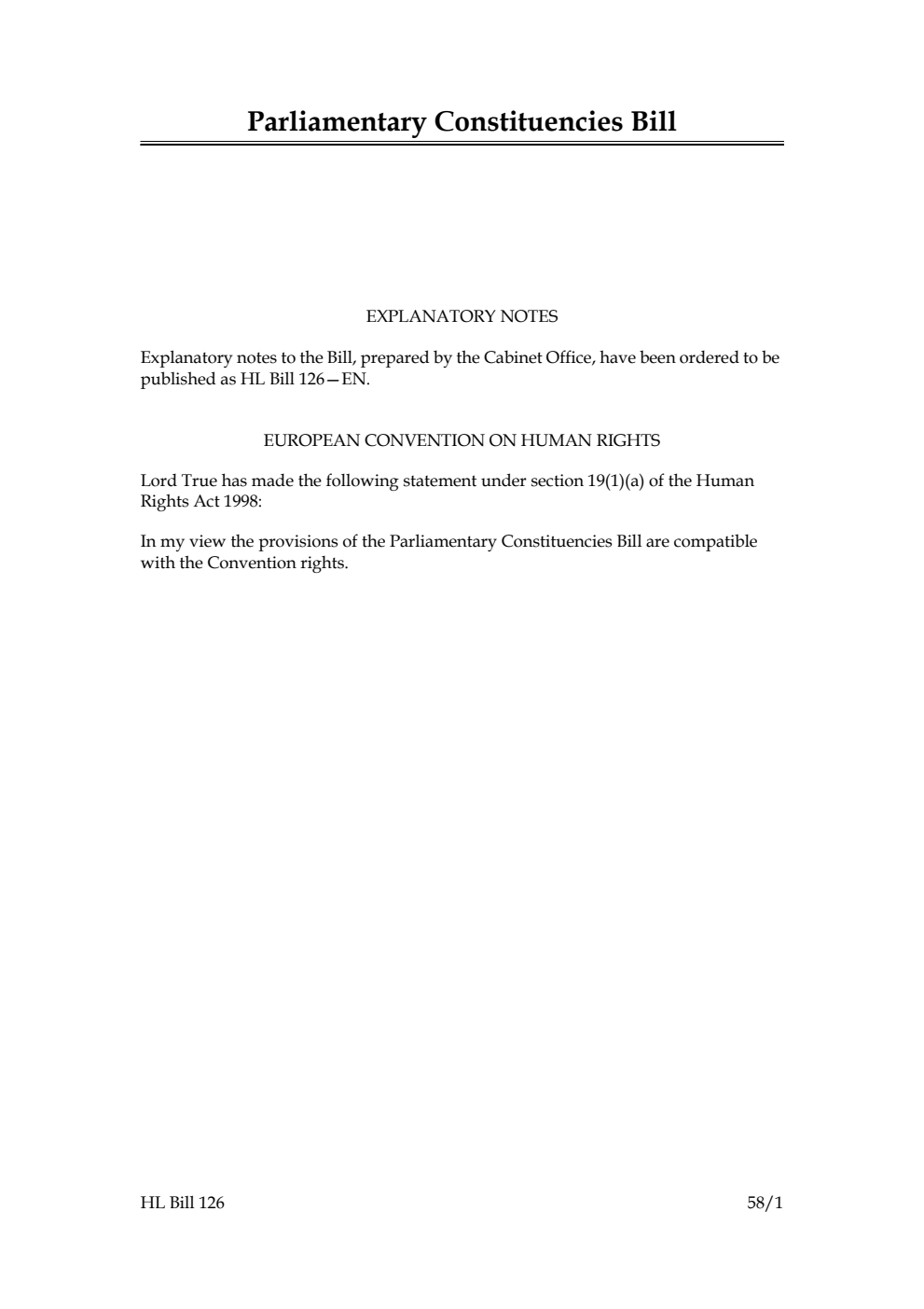 Parliamentary Constituencies Bill