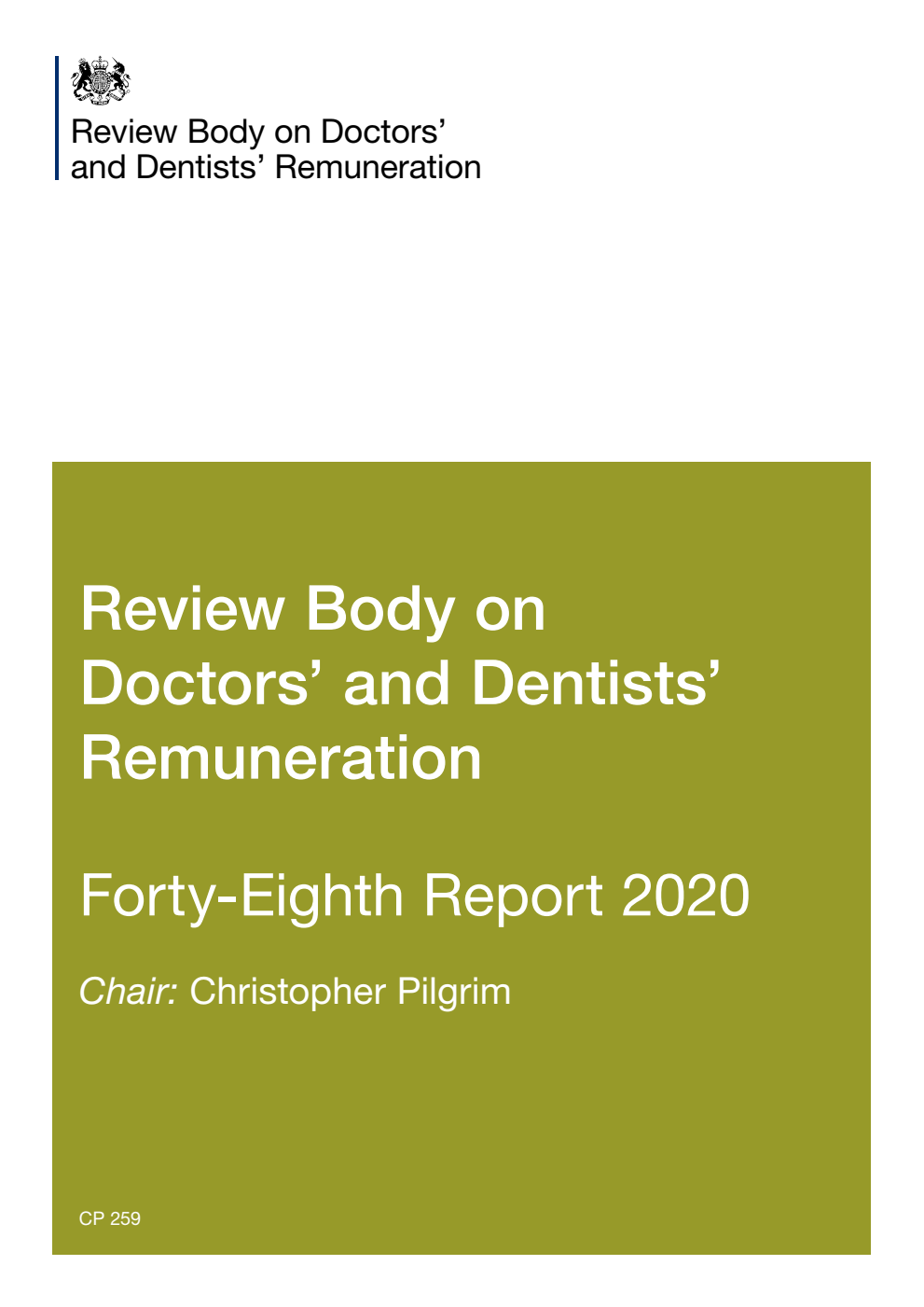 Review Body on Doctors’ and Dentists’ Remuneration Forty-Eighth Report 2020