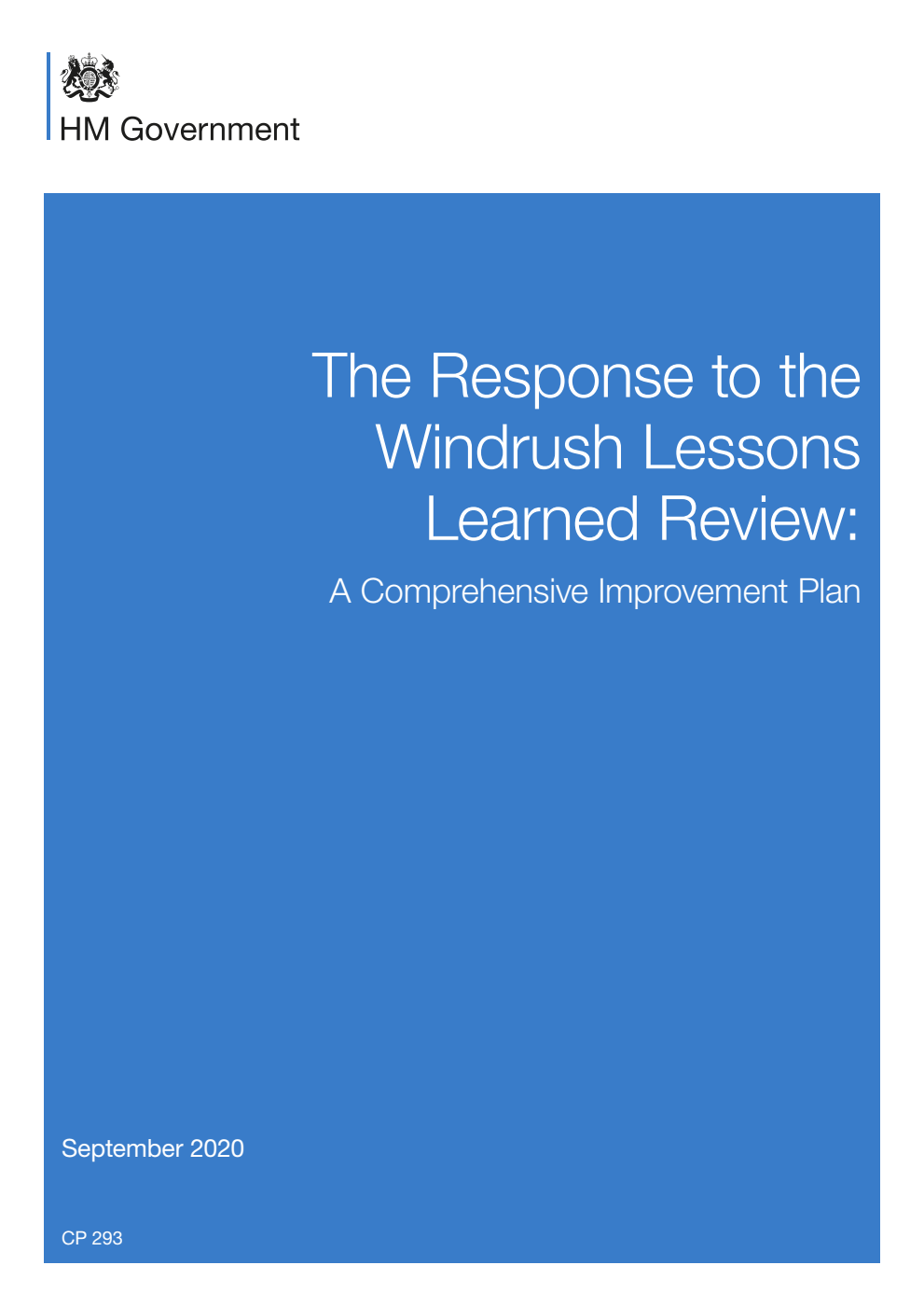 The Response to the Windrush Lessons Learned Review: A Comprehensive Improvement Plan