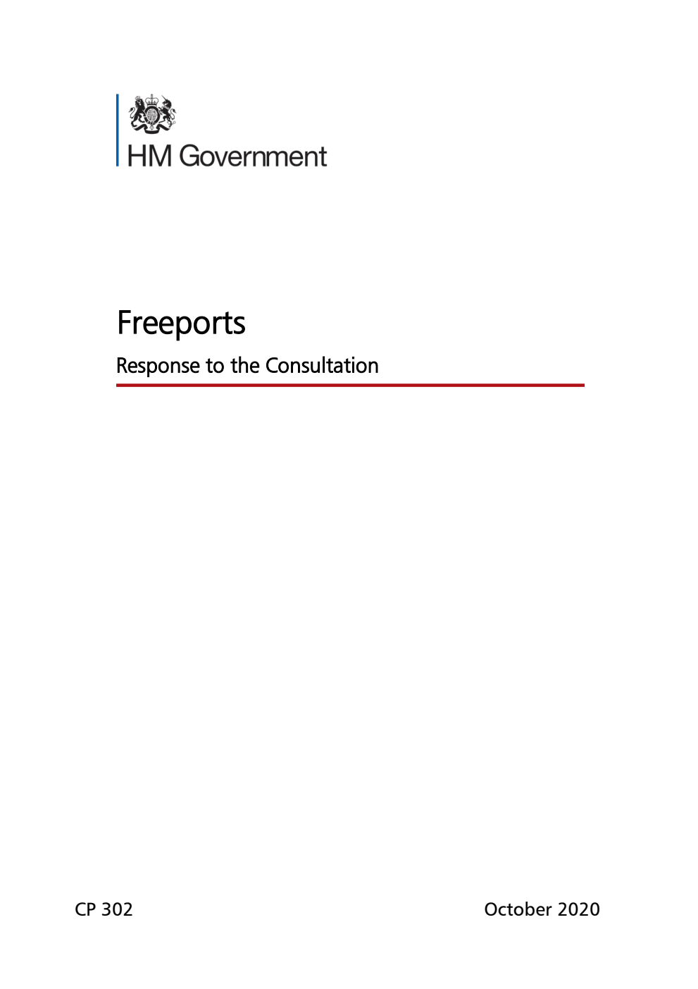 Freeports. Response to the Consultation