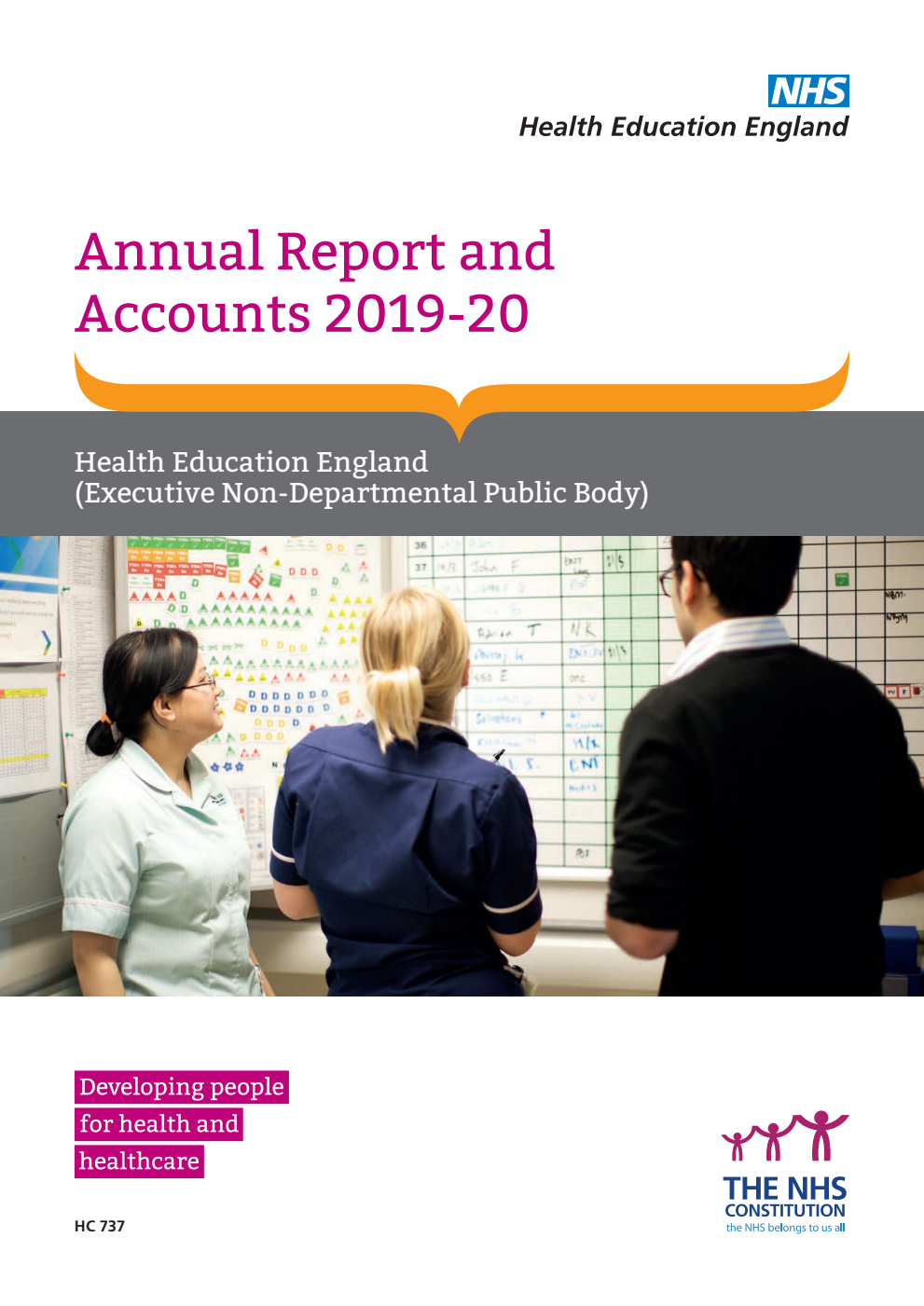 Health Education England (Executive Non-Departmental Public Body) Annual Report and Accounts 2019-20