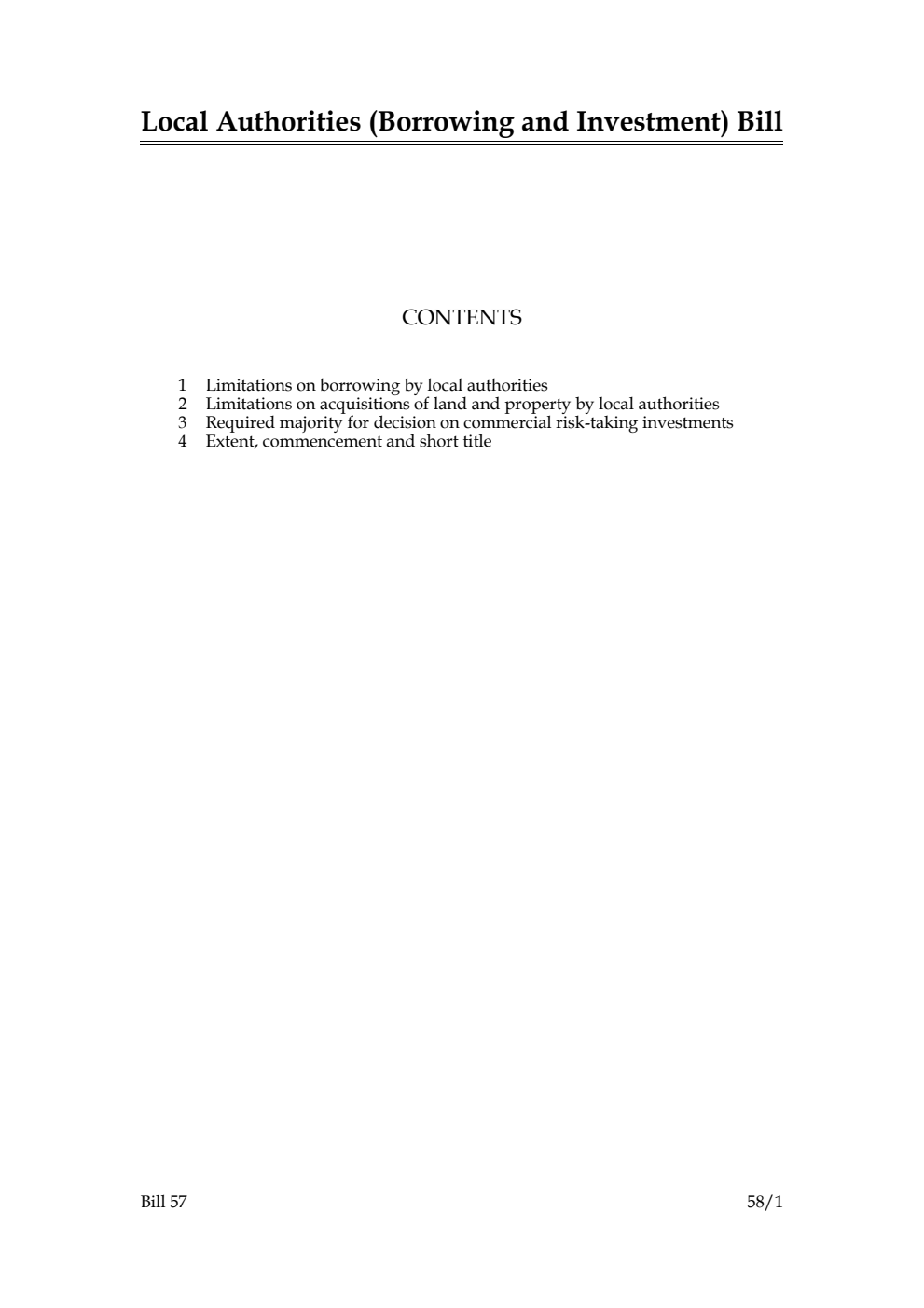 Local Authorities (Borrowing and Investment) Bill