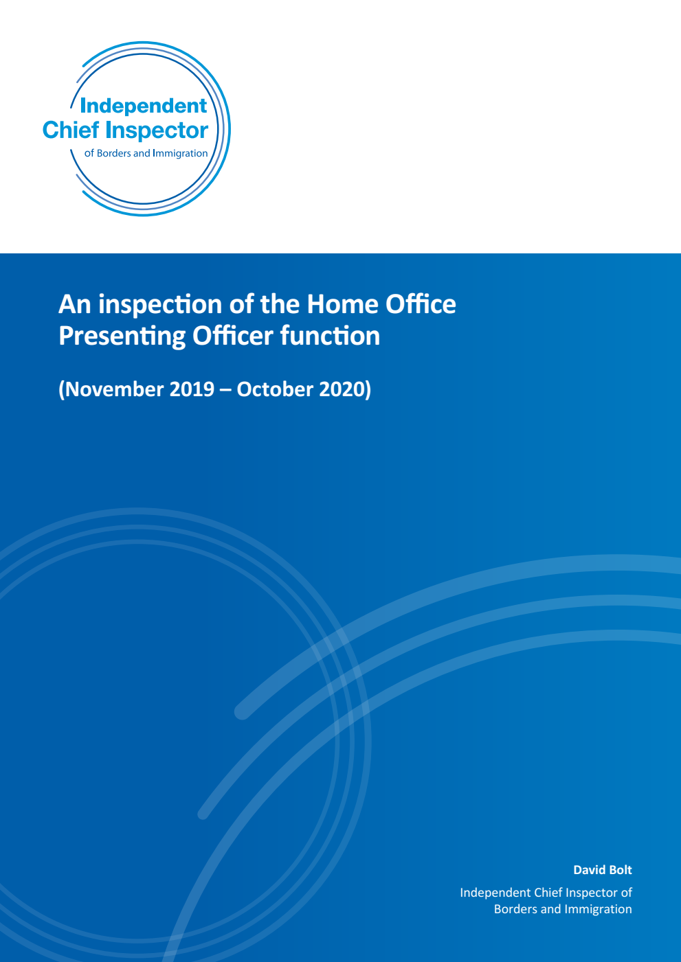An inspection of the Home Office Presenting Officer function (November 2019 – October 2020)