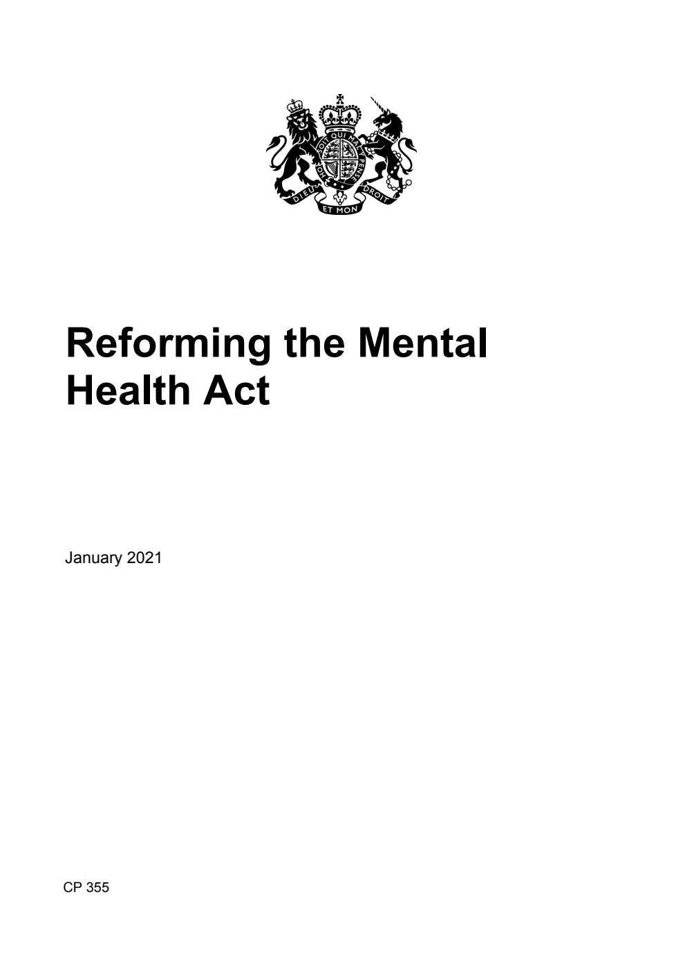 Reforming the Mental Health Act