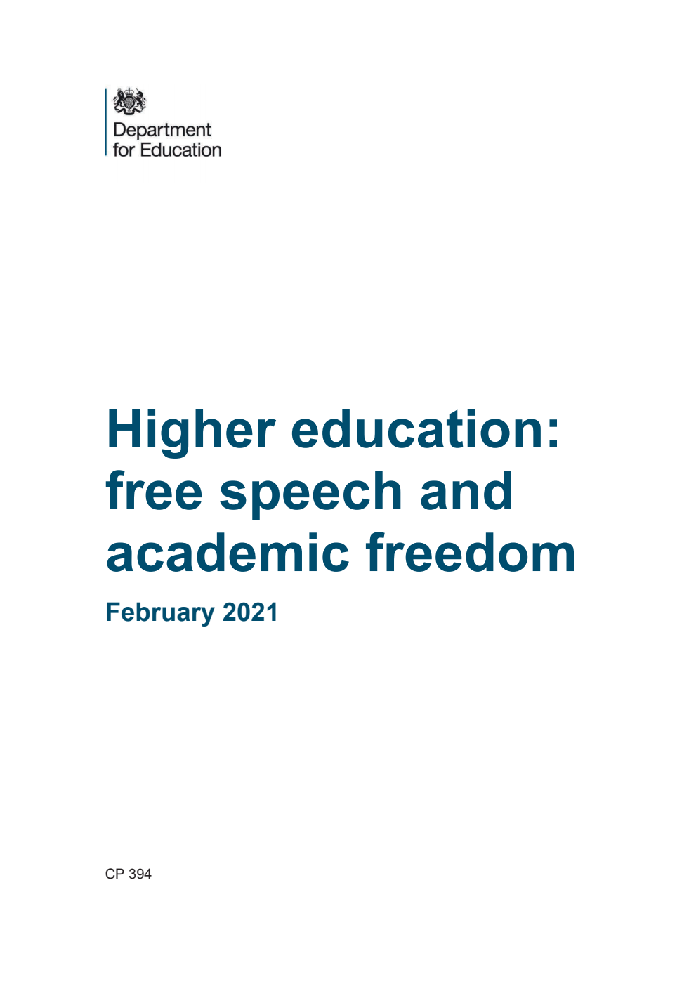 Higher education: free speech and academic freedom