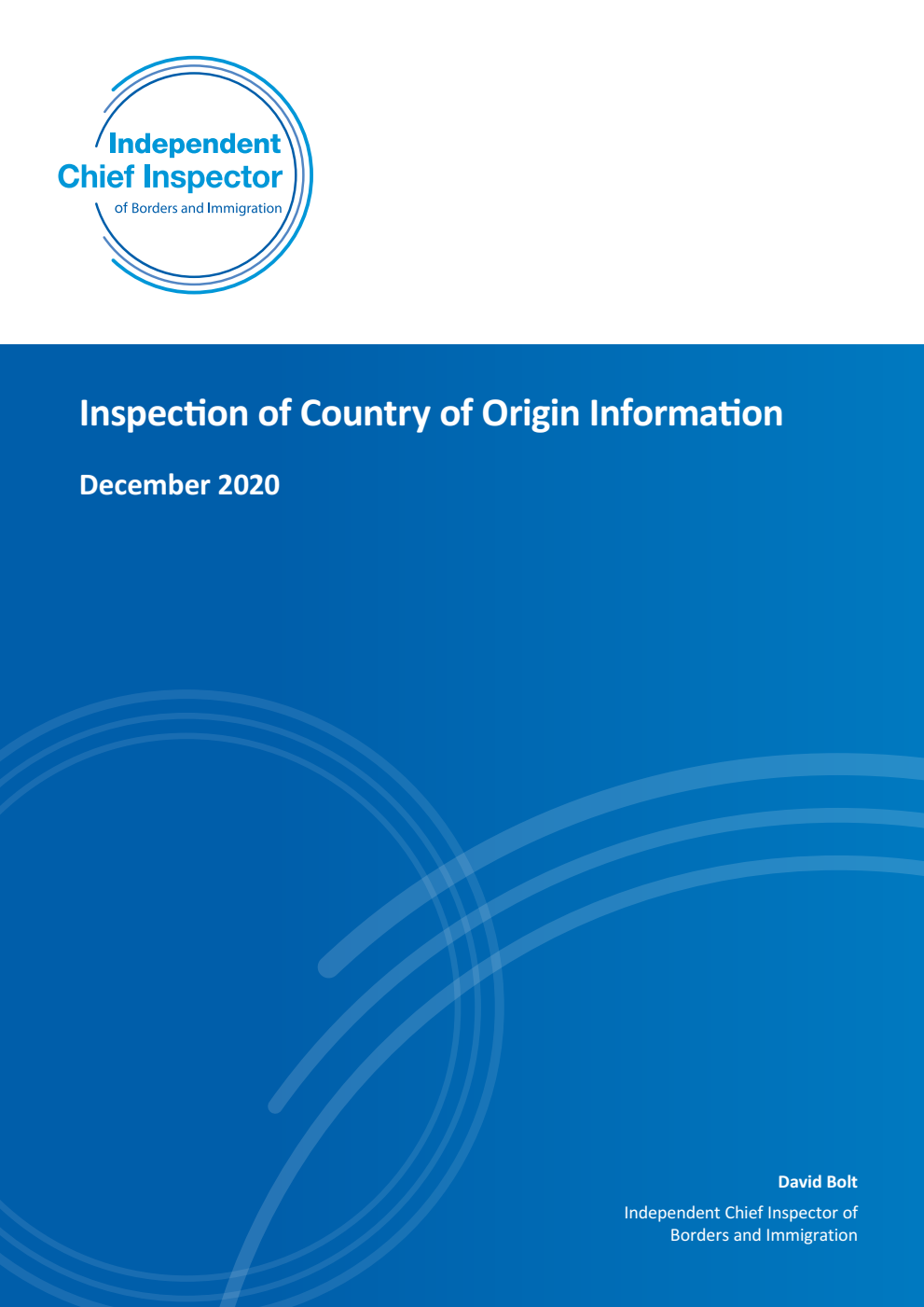 Inspection of Country of Origin Information. December 2020