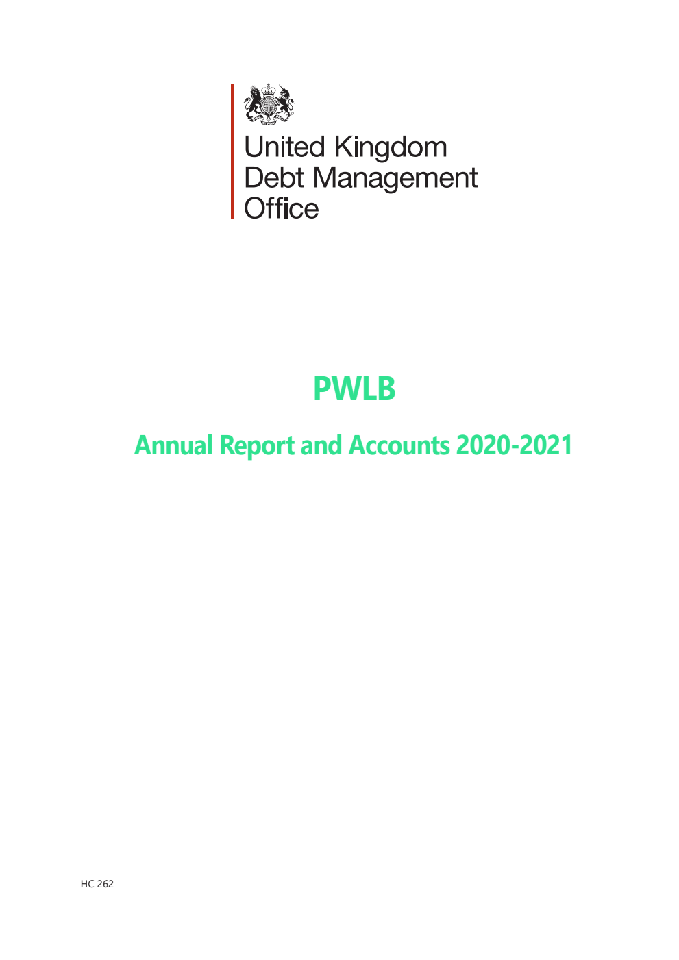 Public Works Loan Board Annual Report and Accounts 2020-2021