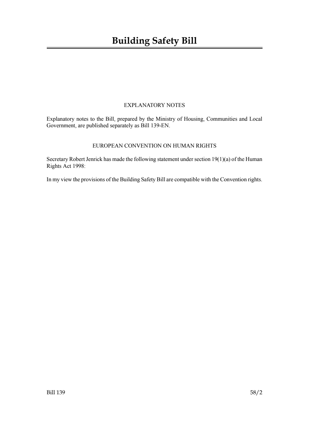 Building Safety Bill