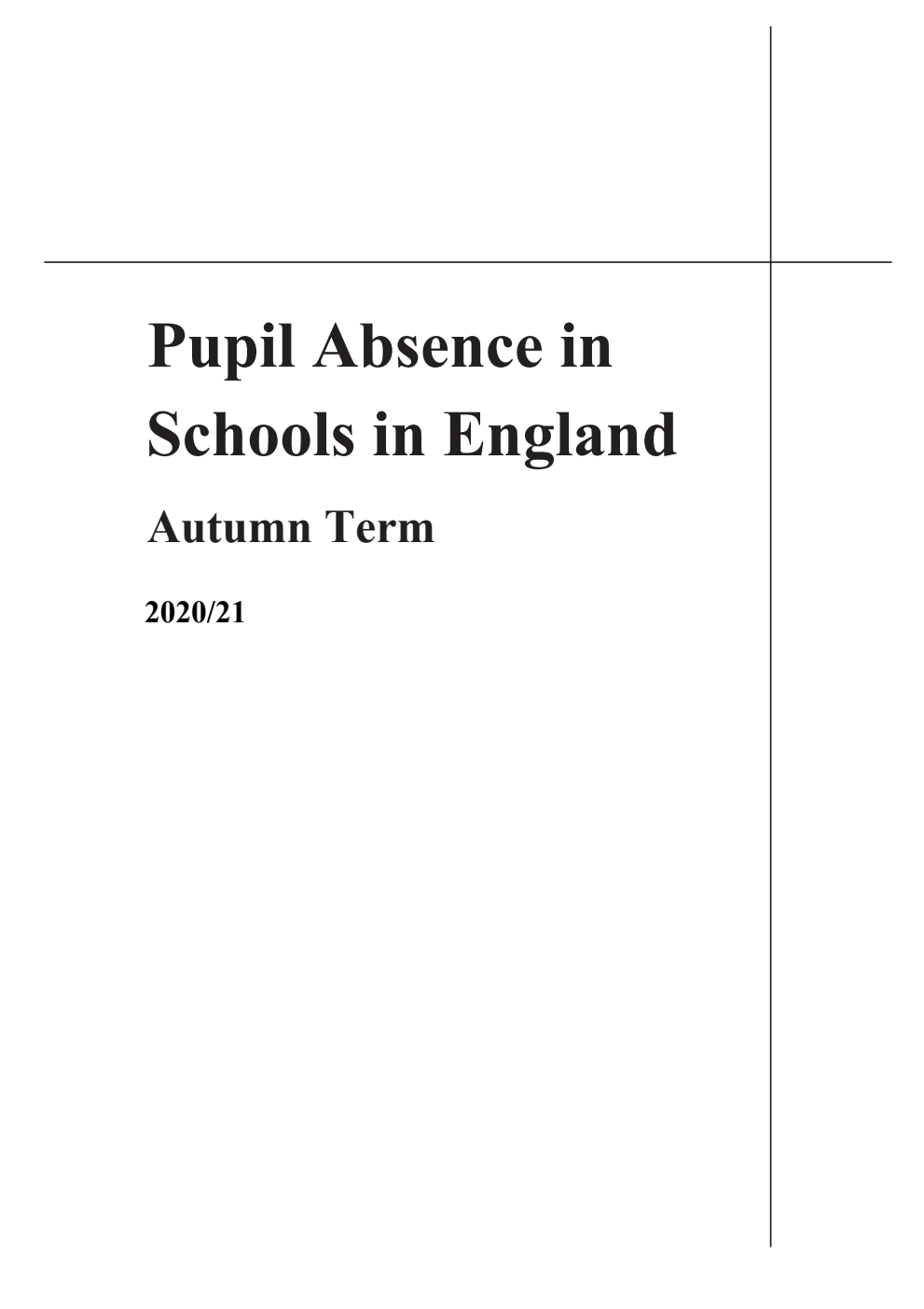 Pupil Absence in Schools in England Autumn Term 2020/21