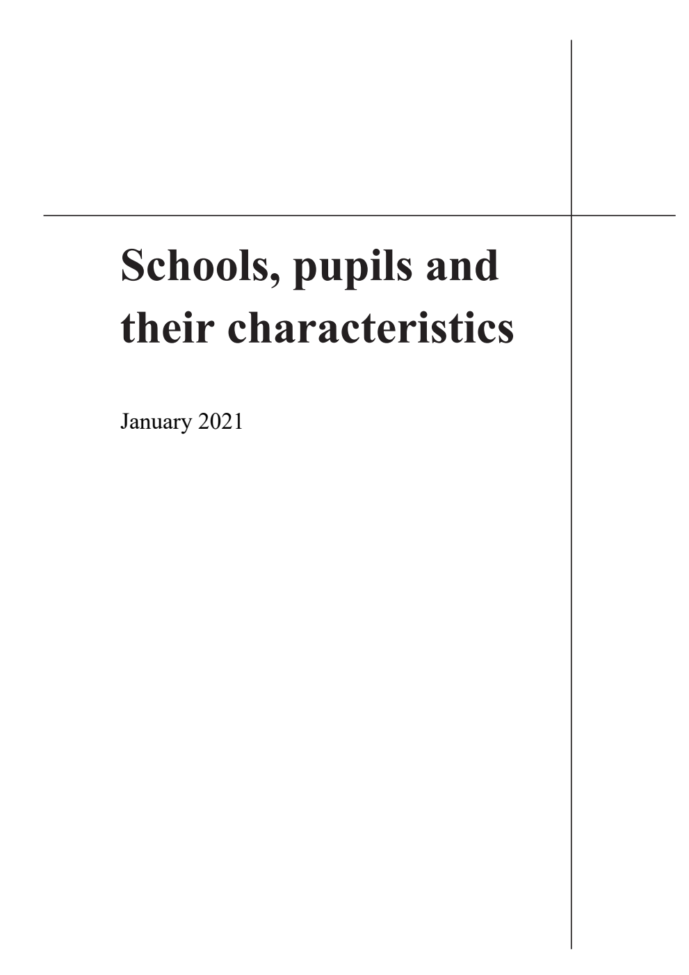 Schools, Pupils and their Characteristics, January 2021