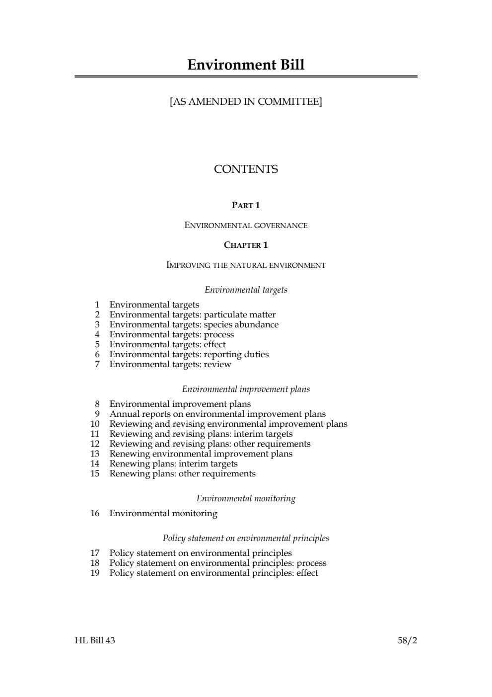 Environment Bill [as amended in Committee]