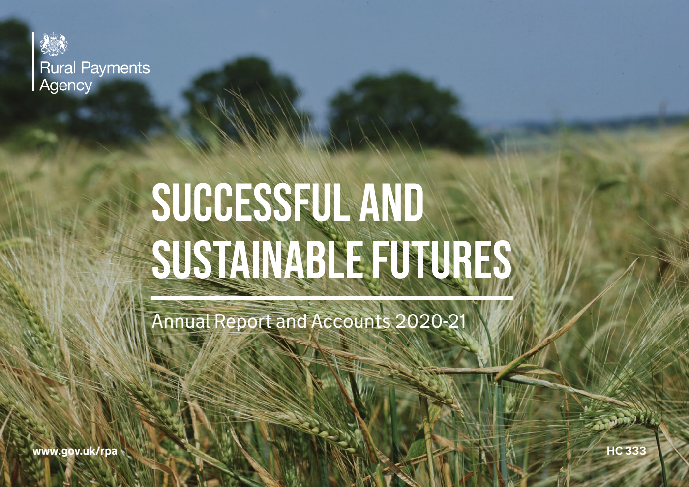 Rural Payments Agency Annual Report and Accounts 2020-2021