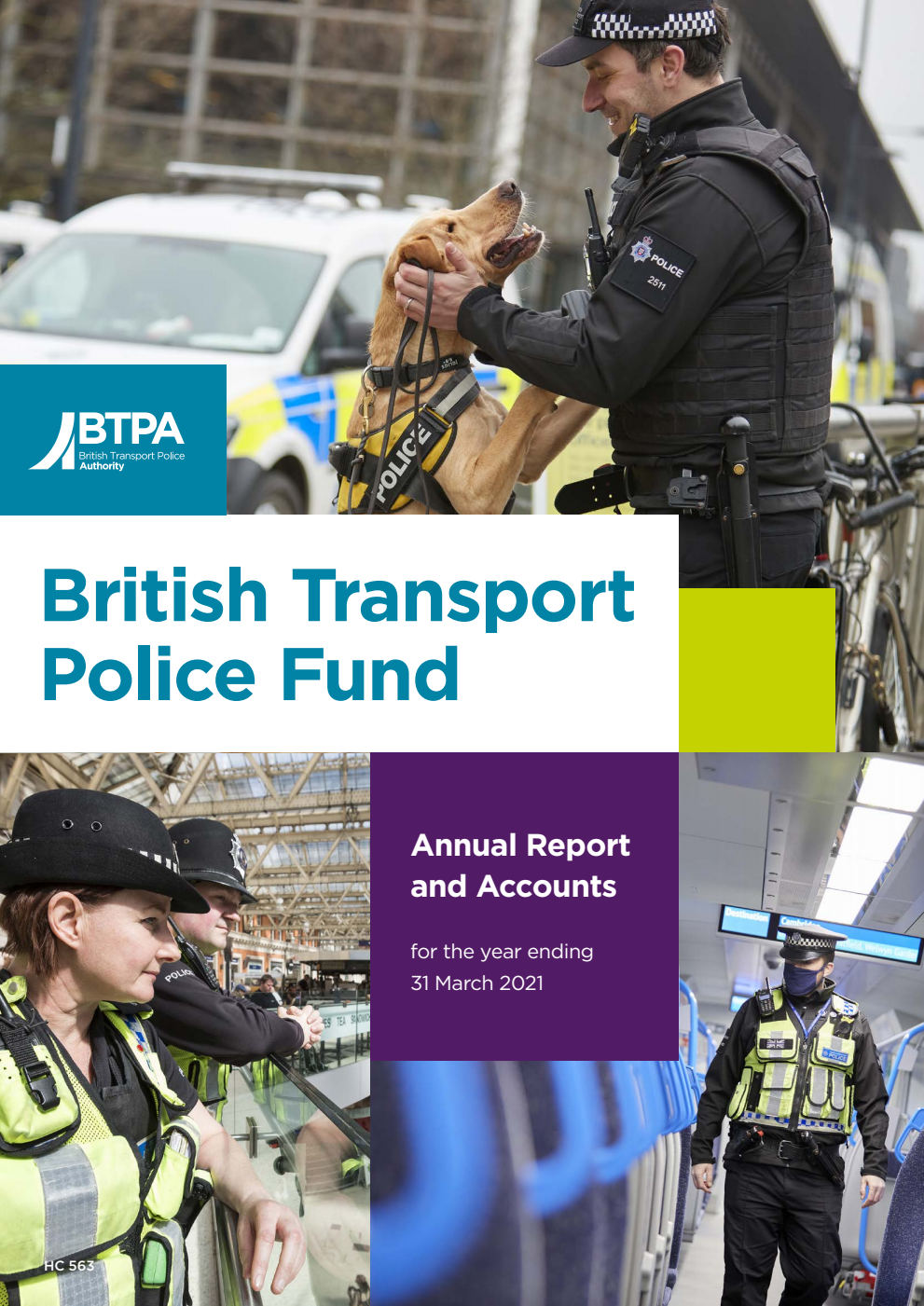 British Transport Police Fund Annual Report and Accounts for the year ending 31 March 2021