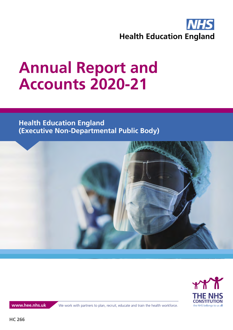 Health Education England (Executive Non-Departmental Public Body) Annual Report and Accounts 2020-21