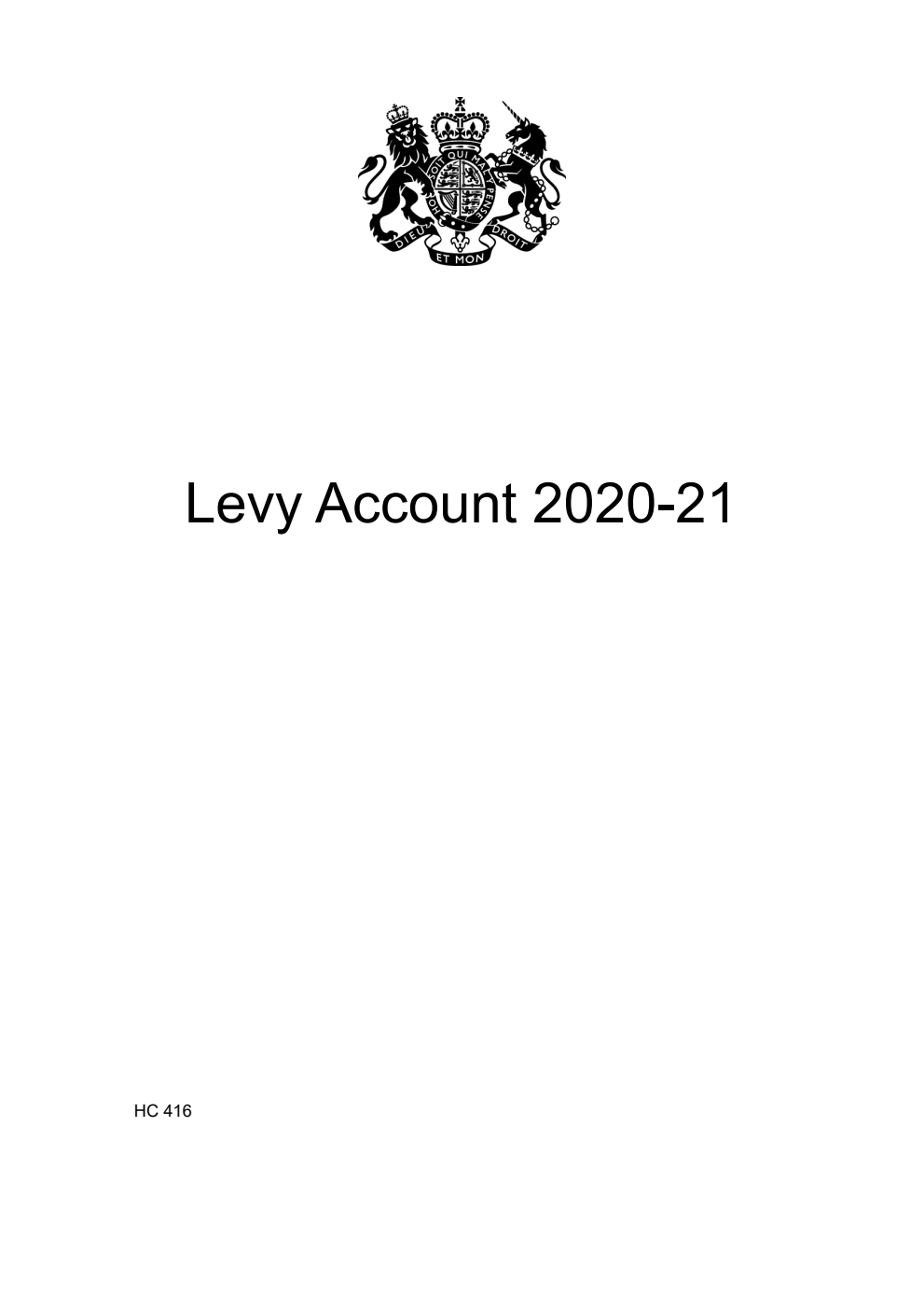 Levy Account 2020-21
