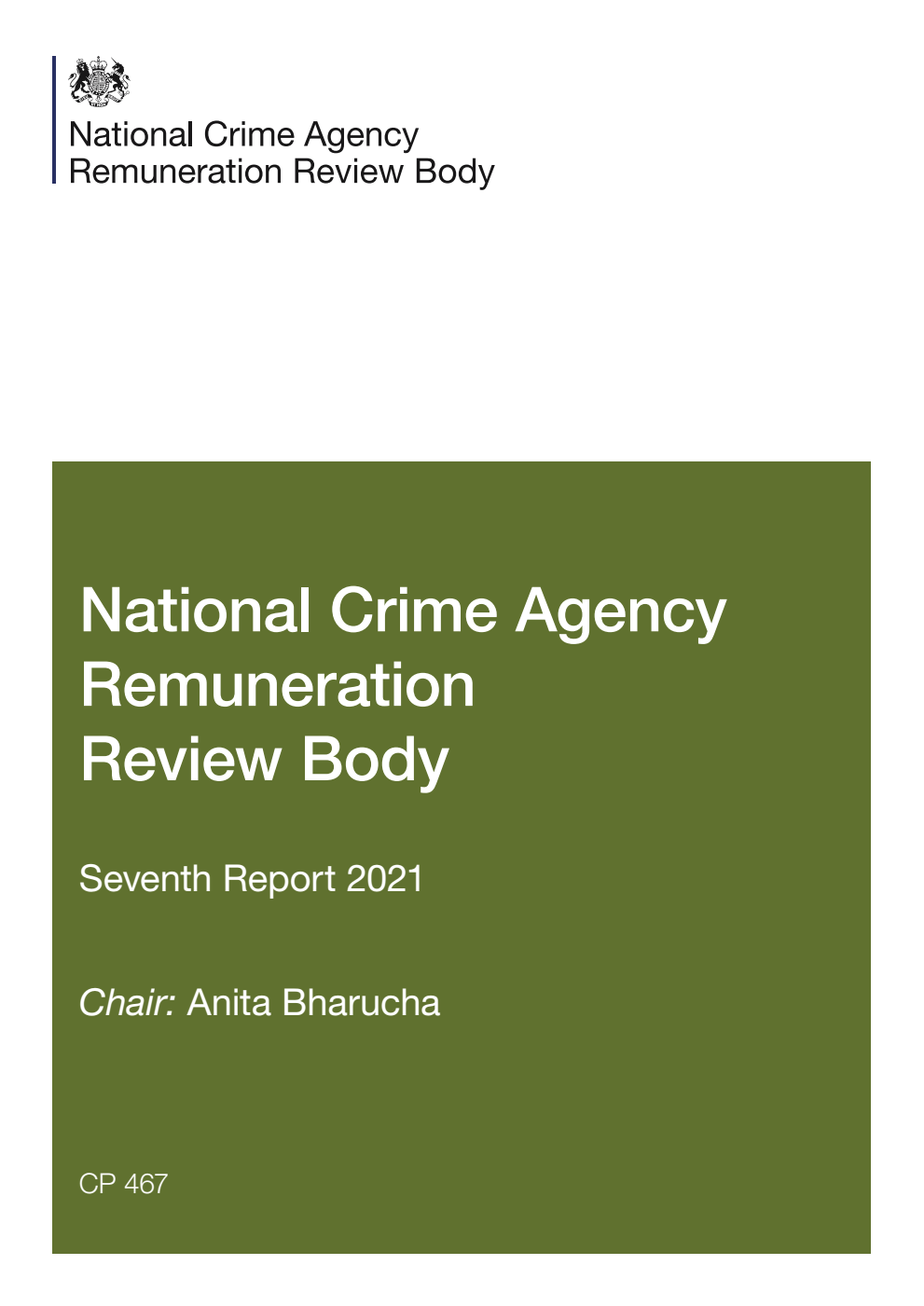 National Crime Agency Remuneration Review Body Seventh Report 2021