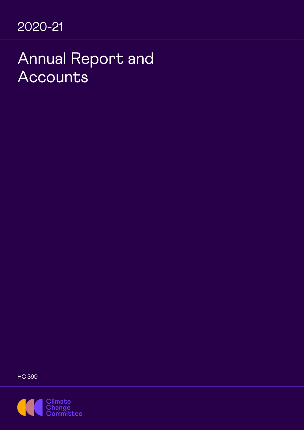 Committee on Climate Change Annual Report and Accounts 1 April 2020 to 31 March 2021