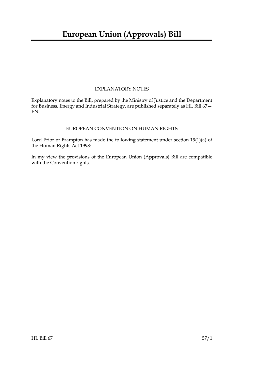 European Union (Approvals) Bill