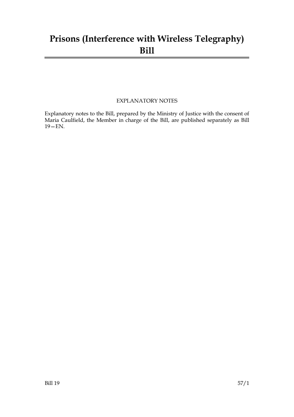 Prisons (Interference with Wireless Telegraphy) Bill