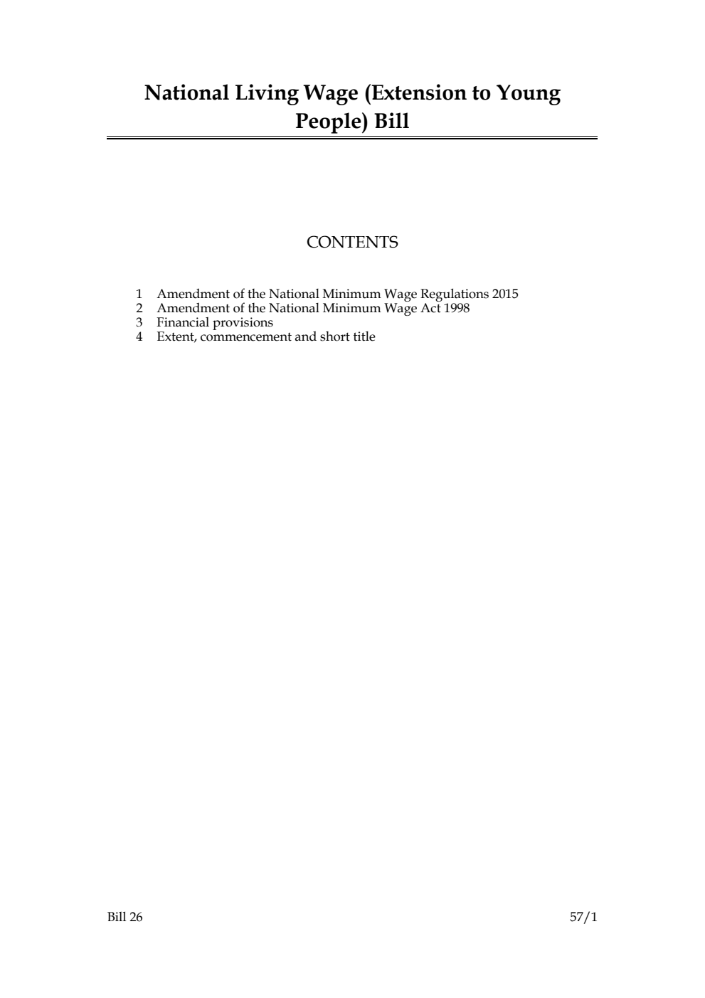 National Living Wage (Extension to Young People) Bill