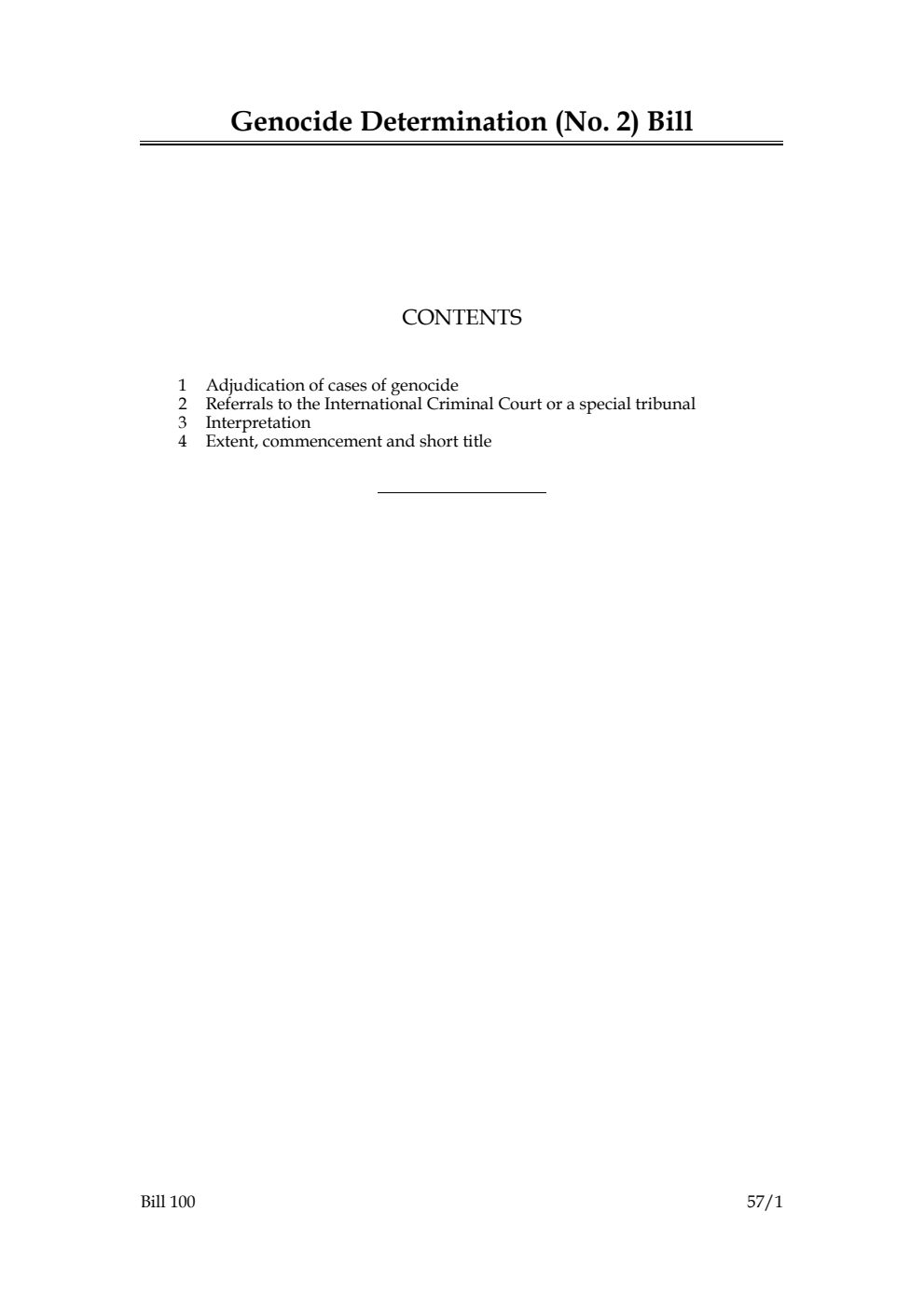 Genocide Determination (No. 2) Bill