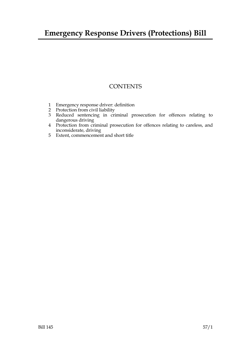 Emergency Response Drivers (Protections) Bill