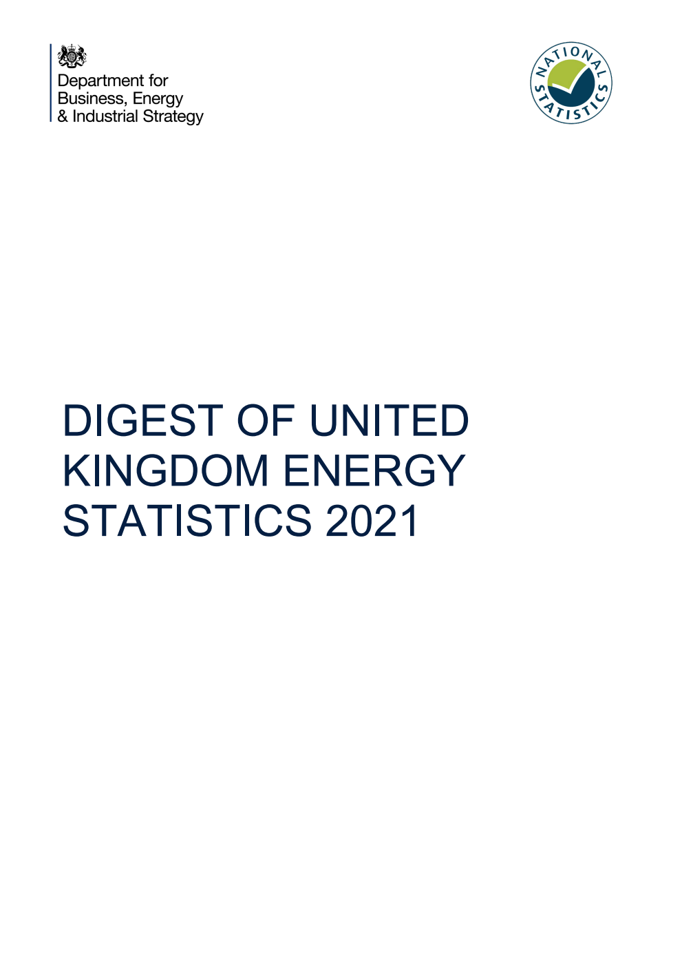 Digest of United Kingdom Energy Statistics 2021