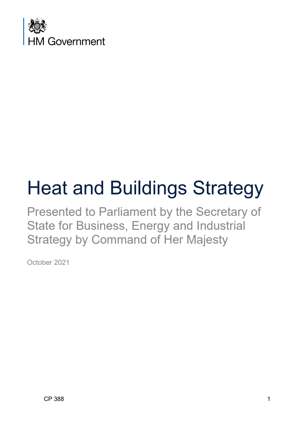 Heat and Buildings Strategy