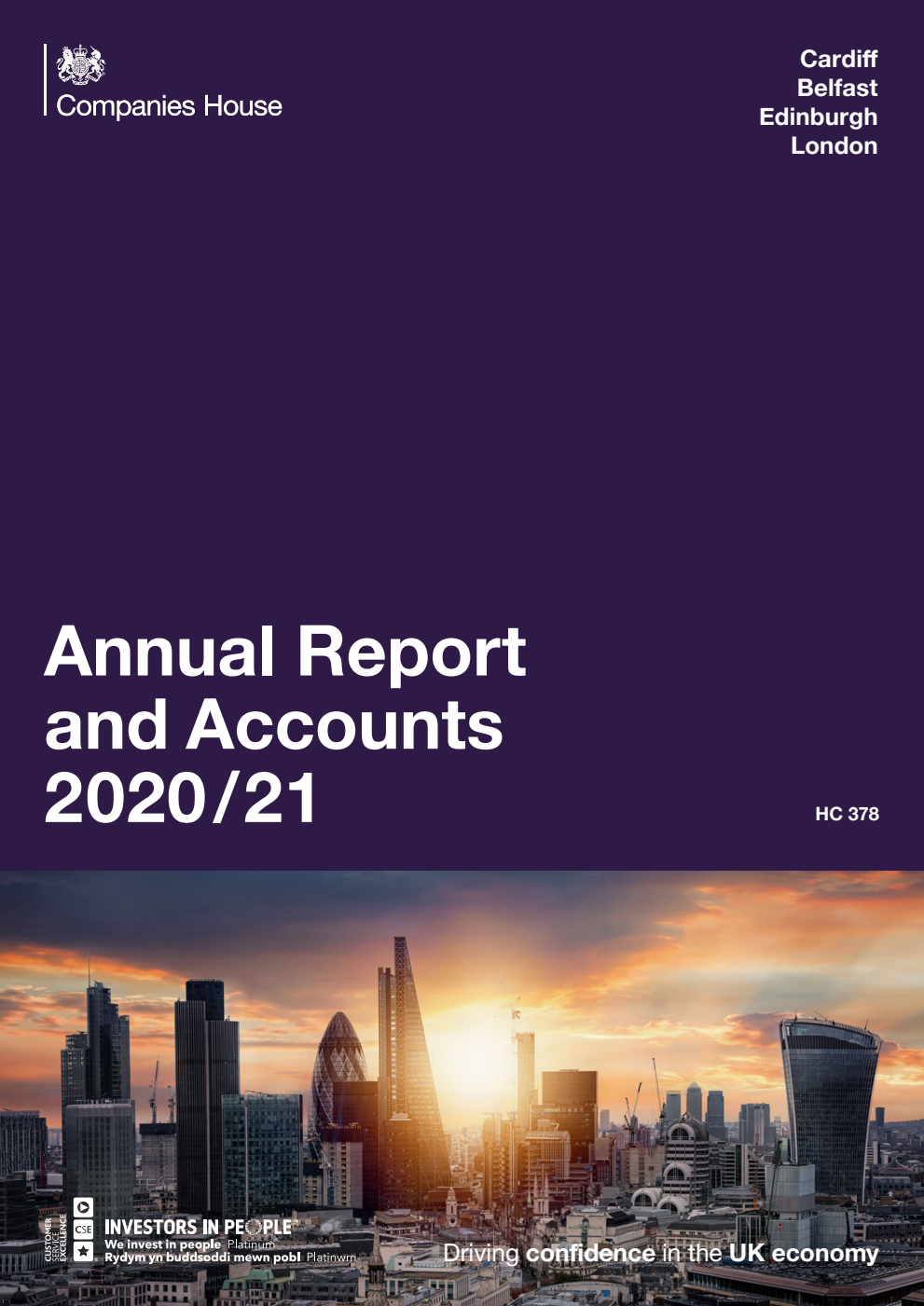 Companies House Annual Report and Accounts 2020/21