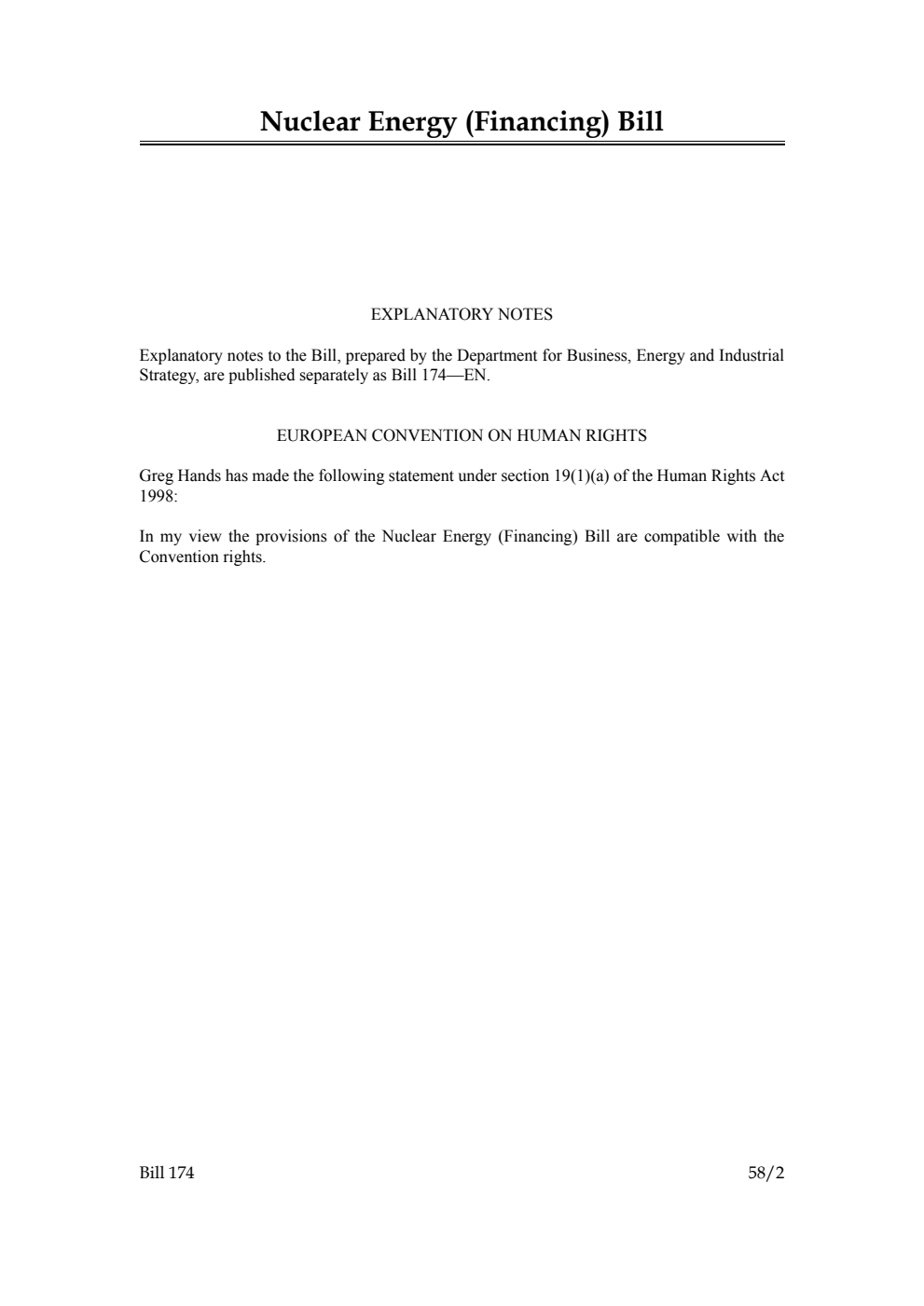 Nuclear Energy (Financing) Bill