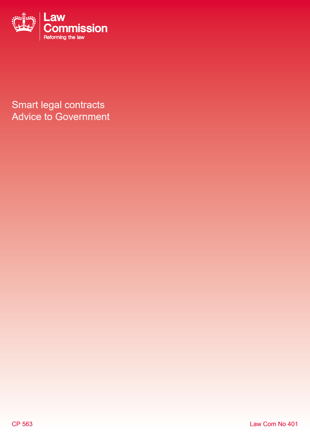 Law Commission No. 401 Smart legal contracts. Advice to Government