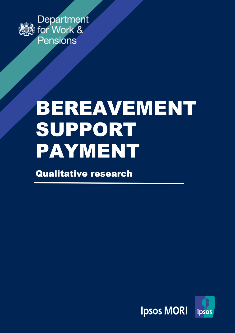 Research Report 1006 Bereavement Support Payment. Qualitative research