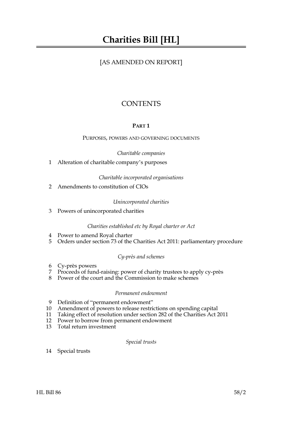 Charities Bill [as amended on Report]